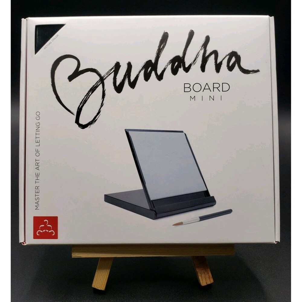Buddha Board  Mini Black Master The Art Of Letting Go 5x5" Black Reusable Art!!!